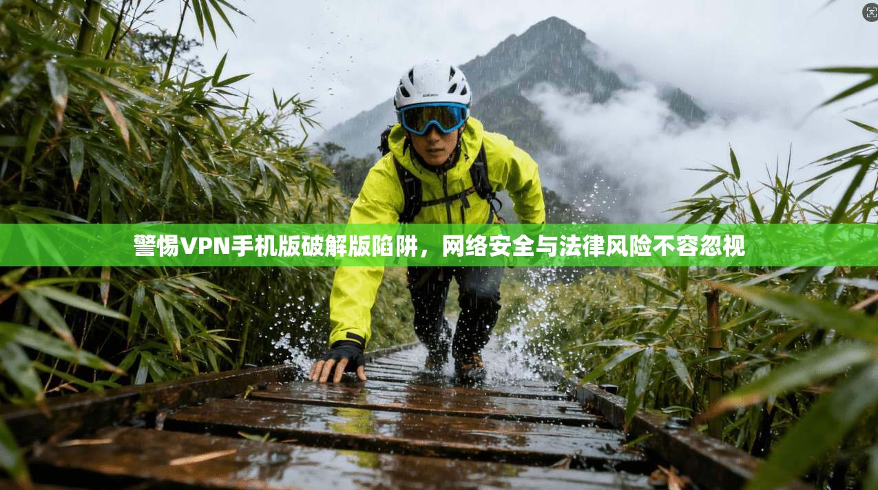 警惕VPN手机版破解版陷阱，网络安全与法律风险不容忽视