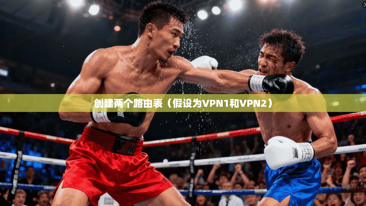 创建两个路由表（假设为VPN1和VPN2）