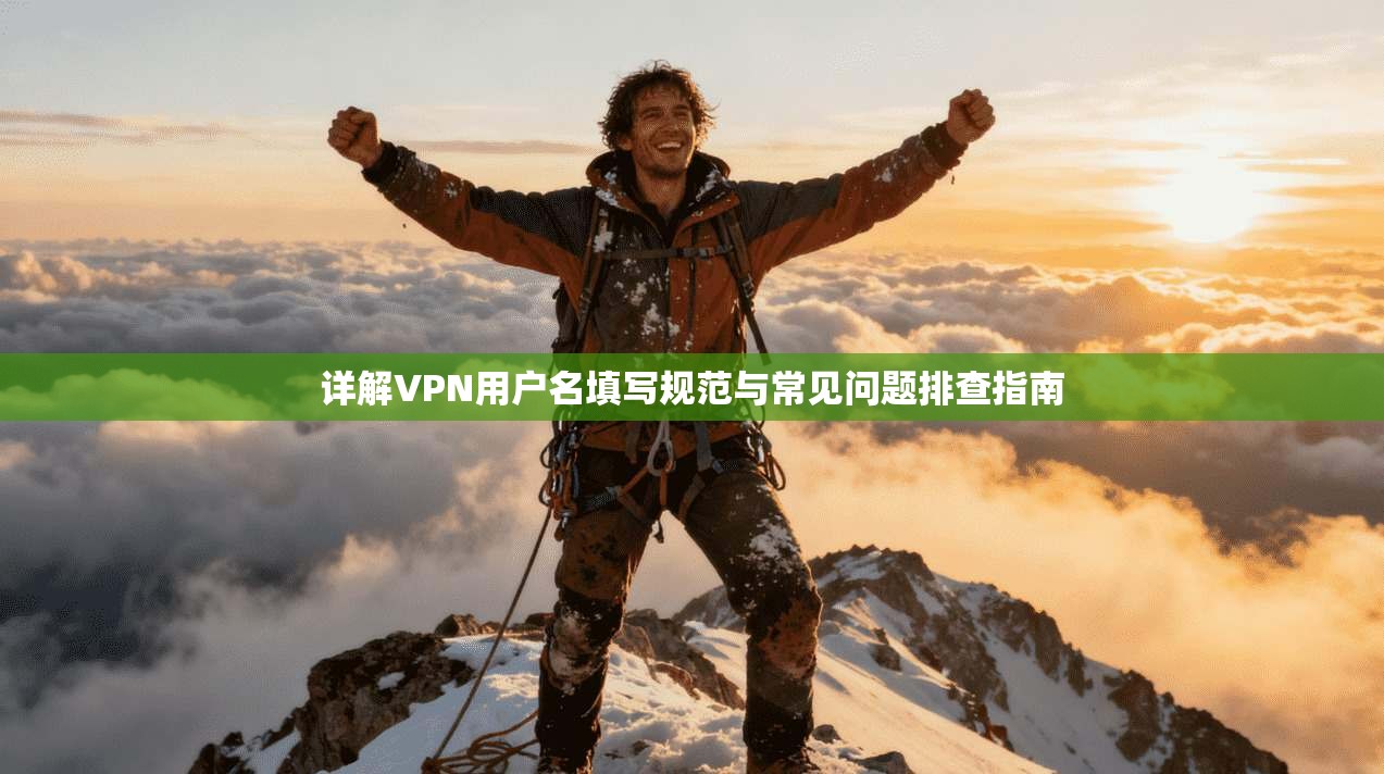 详解VPN用户名填写规范与常见问题排查指南 详解VPN用户名填写规范与常见问题排查指南